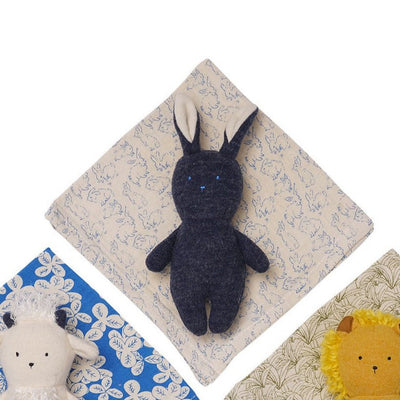 Bunny Rattle + Burp Cloth by Manhattan Toy