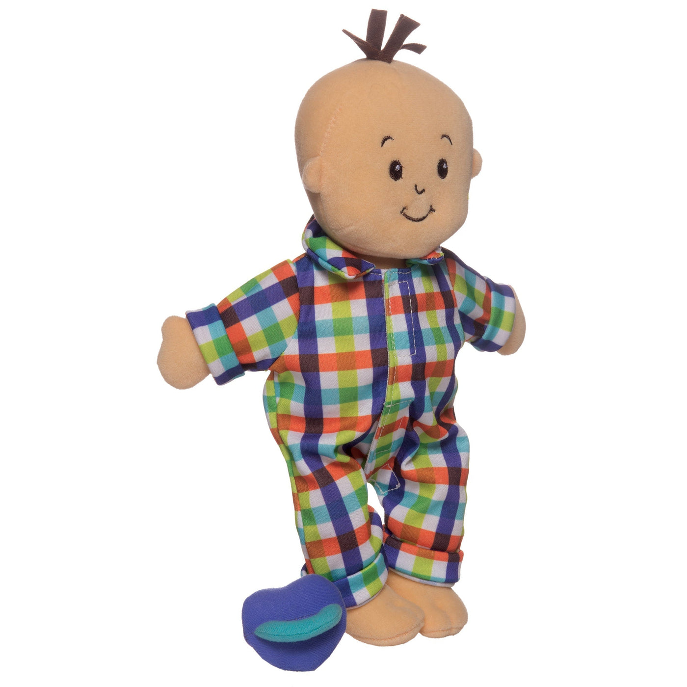 Wee Baby Fella Peach with Brown Hair by Manhattan Toy