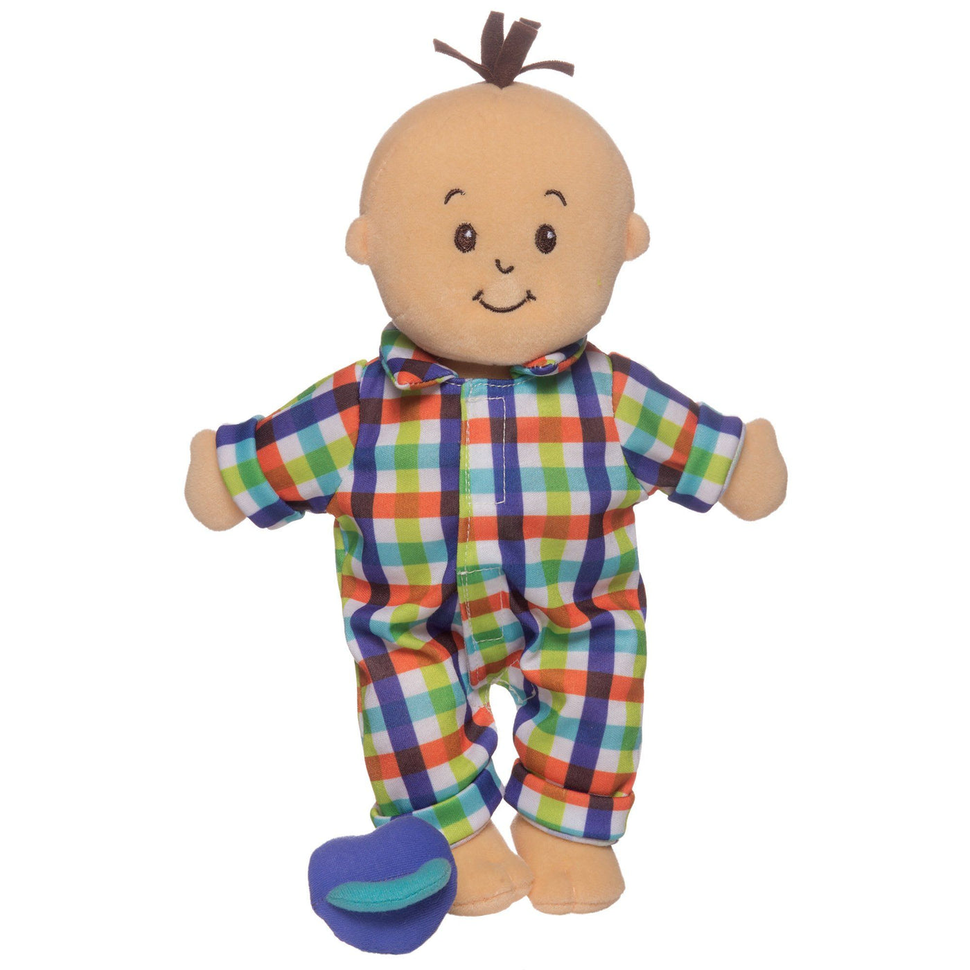 Wee Baby Fella Peach with Brown Hair by Manhattan Toy