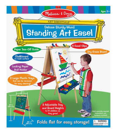 Melissa & Doug Deluxe Wooden Standing Art Easel