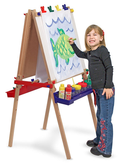 Melissa & Doug Deluxe Wooden Standing Art Easel