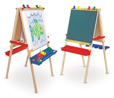 Melissa & Doug Deluxe Wooden Standing Art Easel