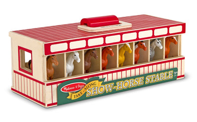 Melissa & Doug Take-Along Show-Horse Stable