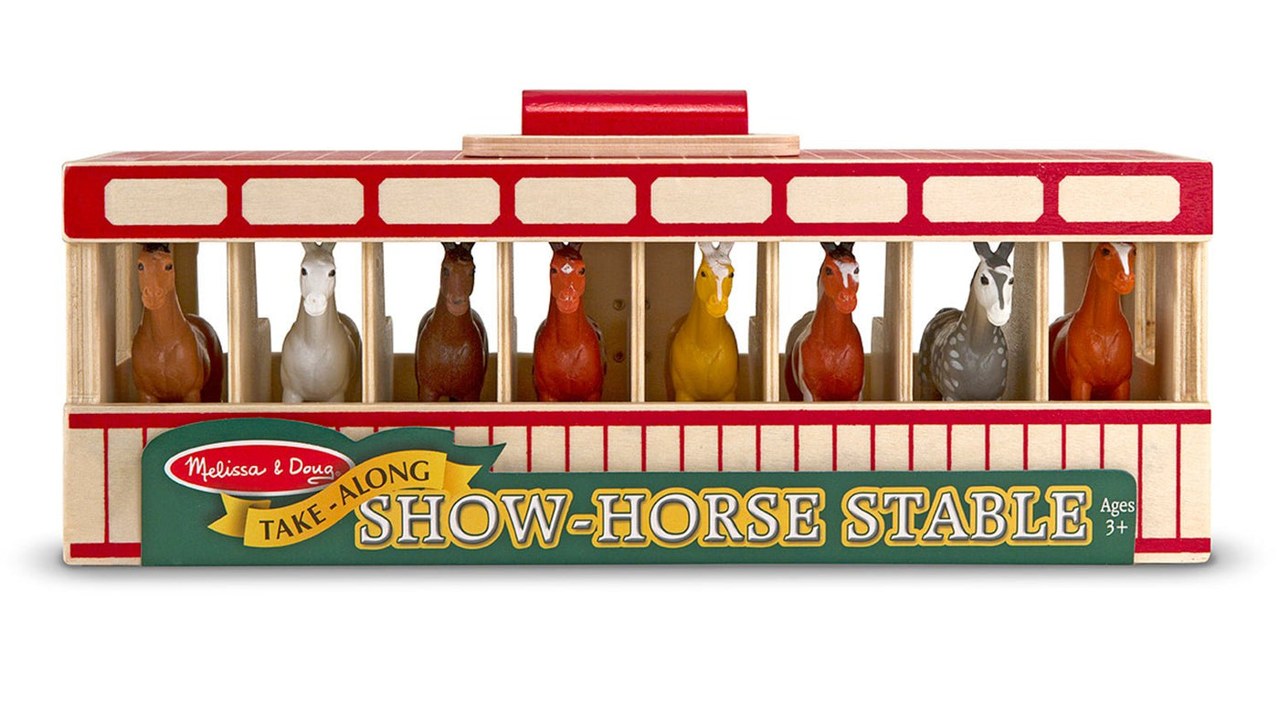 Melissa & Doug Take-Along Show-Horse Stable