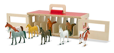 Melissa & Doug Take-Along Show-Horse Stable