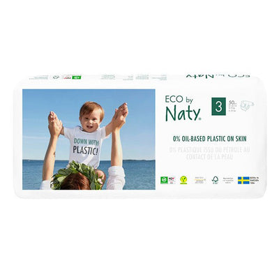 Eco by Naty Diapers, Size 3, 100 Diapers Economy Pack (2 Pack of 50)