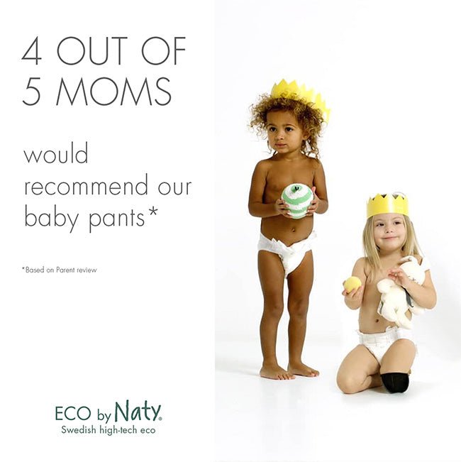 Eco by Naty Pull on Pants, Size 4, 88 Diapers (4 Pack of 22)