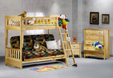 Wood futon bunk bed Night Day Cinnamon