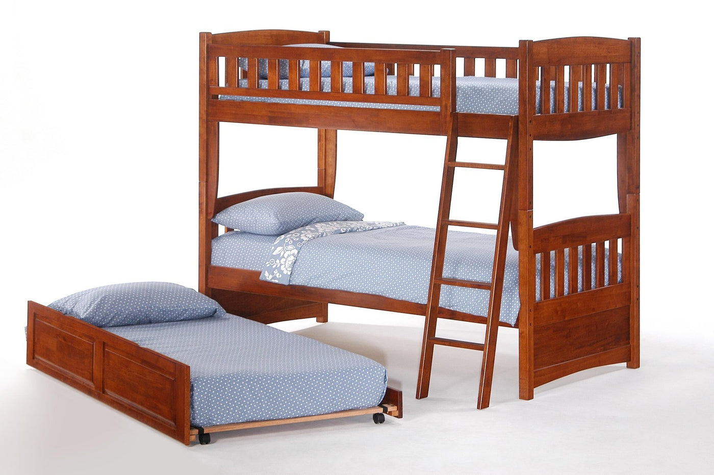 Night & Day Cinnamon Twin/Twin Bunk Bed #color_cherry