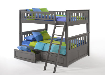 Night & Day Ginger Full/Full Bunk Bed #color_stonewash