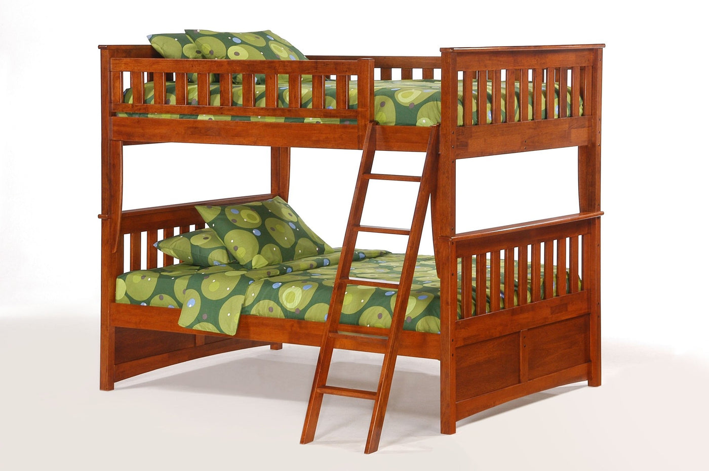 Night & Day Ginger Full/Full Bunk Bed #color_cherry