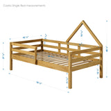 P'Kolino Casita Bed Bundle for kids featuring a stylish house-frame design with mattress and accessories included.