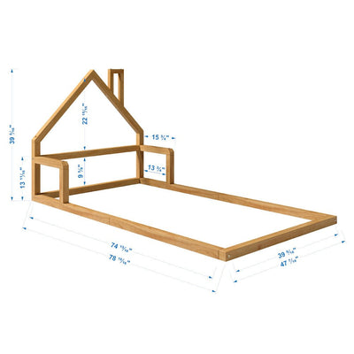 Casita House Floor Bed - Twin