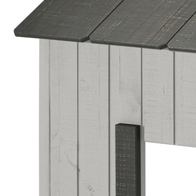 P'Kolino Toddler Kid's House Twin Montessori Floor Bed #color_grey