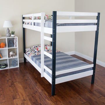 Products Letto Bunk Beds - Red and White/ Navy and White