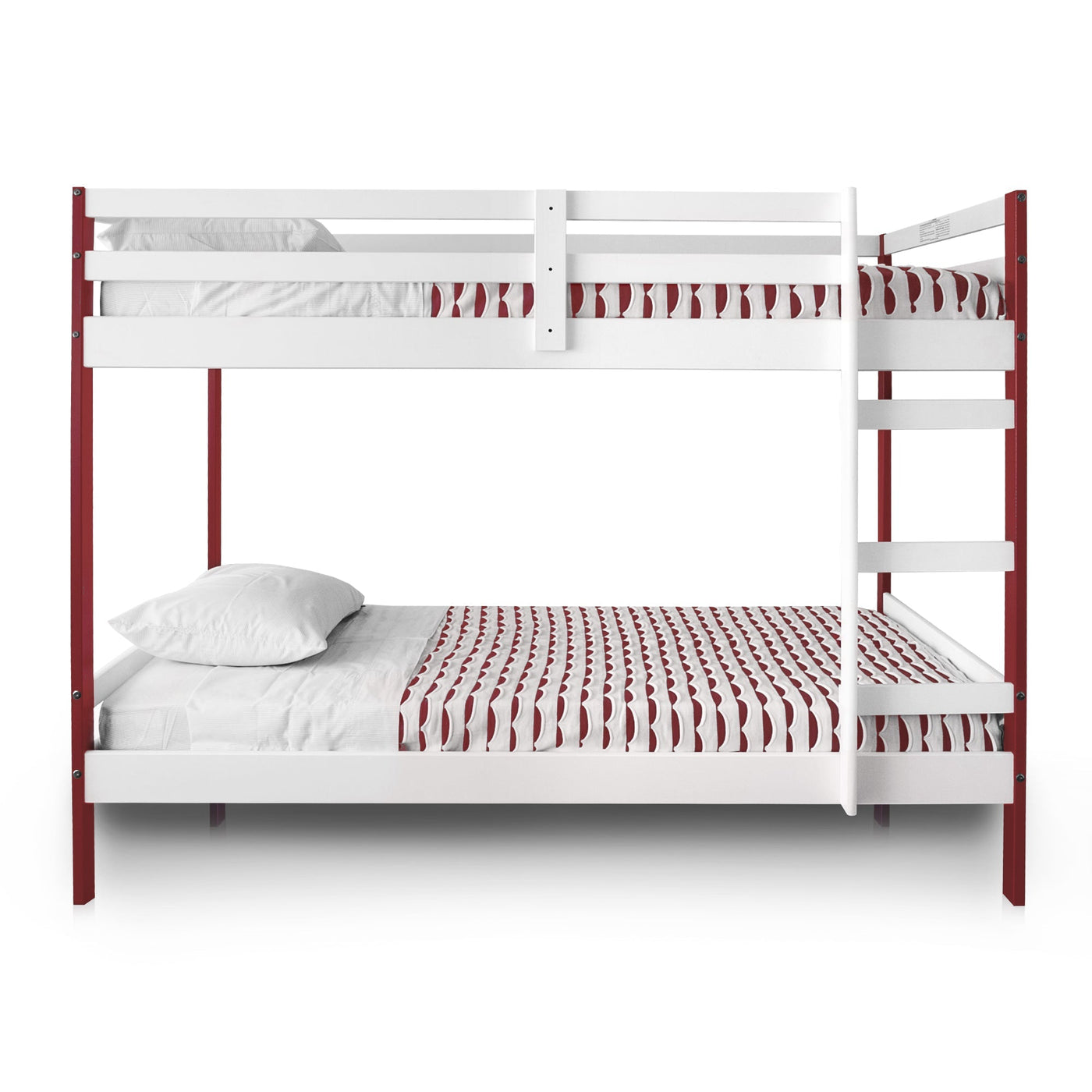 Products Letto Bunk Beds - Red and White/ Navy and White