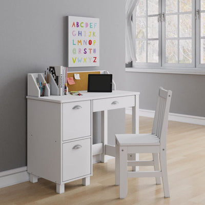 P'kolino Kids Desk and Chair - White