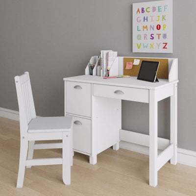 P'kolino Kids Desk and Chair - White