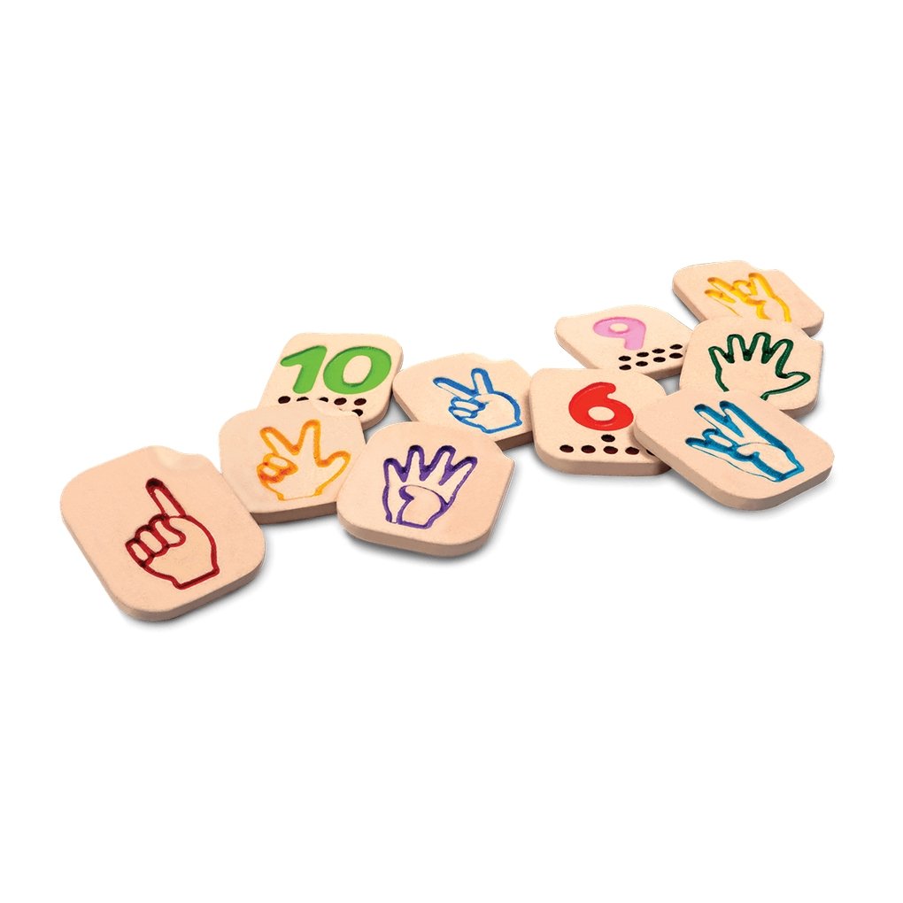 Hand Sign Numbers 1-10 - Plan Toys, The green company Hand Sign Numbers 1-10 - Plan Toys, The green company