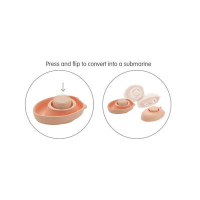 Rubber Convertible Boat – Pastel Orange