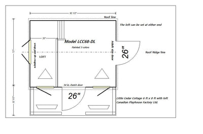 Little Cedar Cottage (6ft x 8ft)