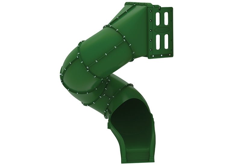 Spiral Tube Slide Green - 300 Degree Turn