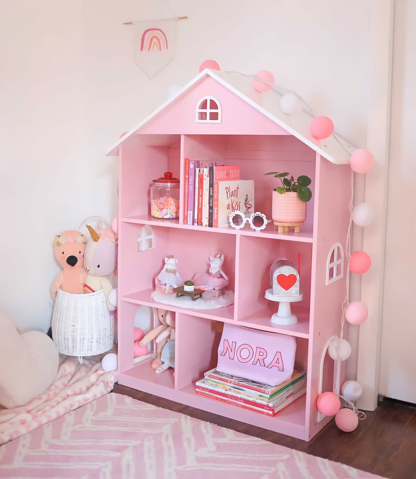 Dollhouse Bookcase - Pink