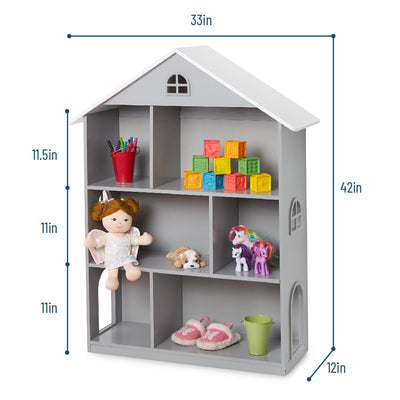 Dollhouse Bookcase - Gray