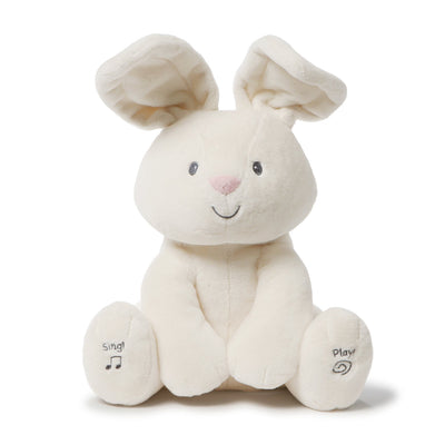 Baby GUND Flora The Bunny Animated Plush Stuffed Animal Toy, 12" | Cream