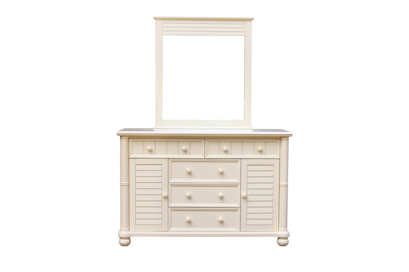 Sunset Trading Ice Cream At The Beach Dresser and Mirror | 5 Drawers | 2 Cabinets