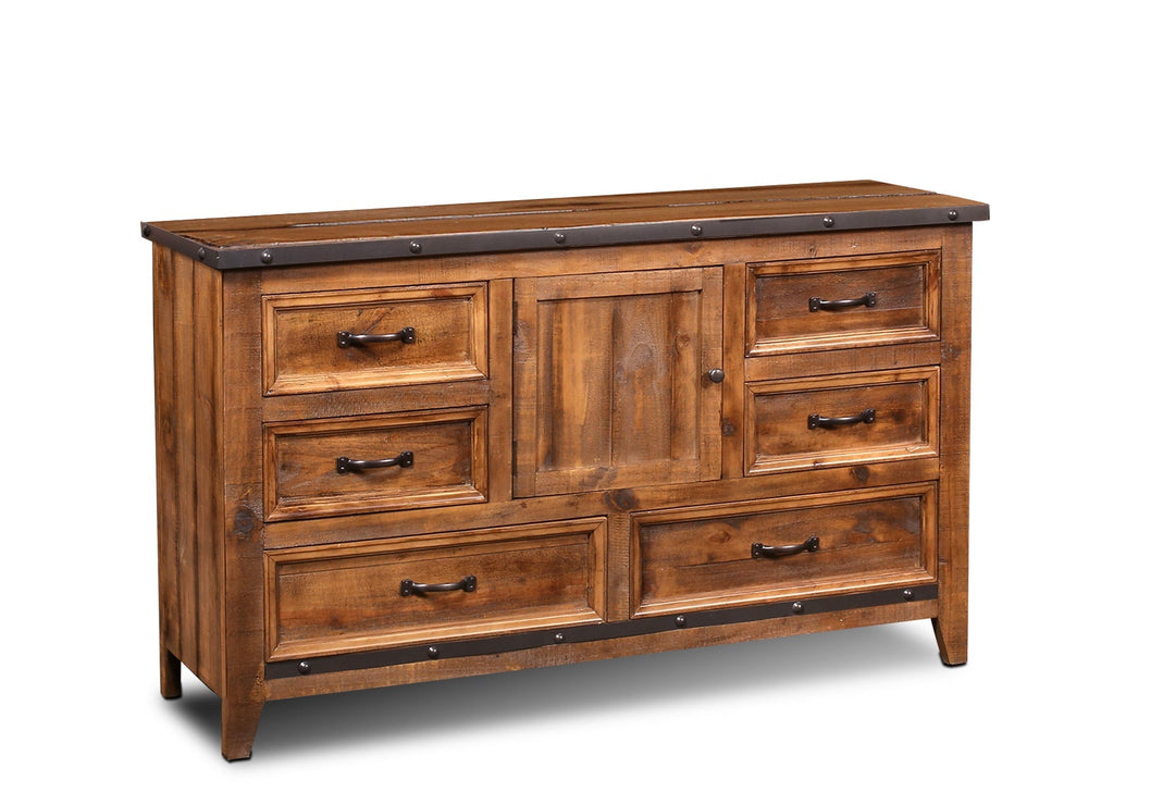 industrial metal dresser Sunset Trading Rustic City Dresser| 6 Drawers – Monkey Bunks