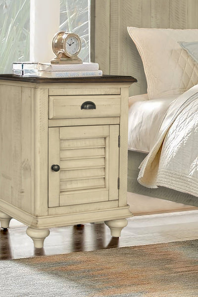 Sunset Trading Shades of Sand Nightstand | Narrow | Drawer | Cabinet