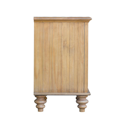 Sunset Trading Vintage Casual Nightstand with Basket