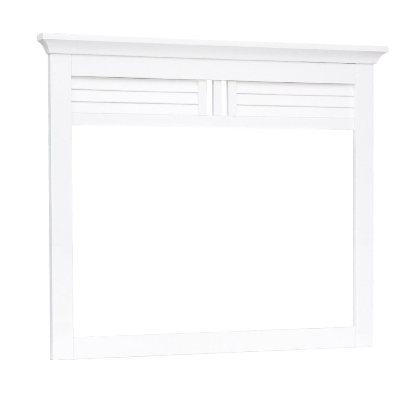 Sunset Trading White Shutter Wood Dresser with Mirror