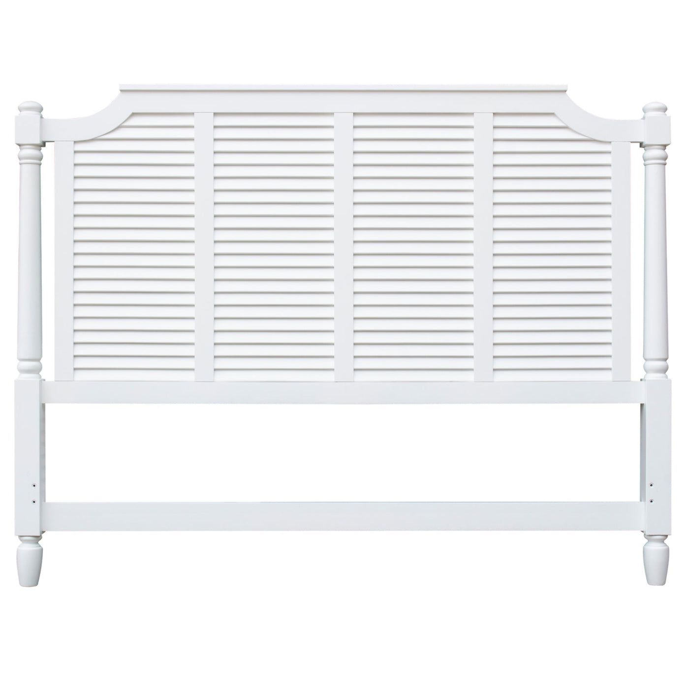 Sunset Trading White Shutter Wood Queen Bed