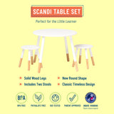 preschool round table and chairs