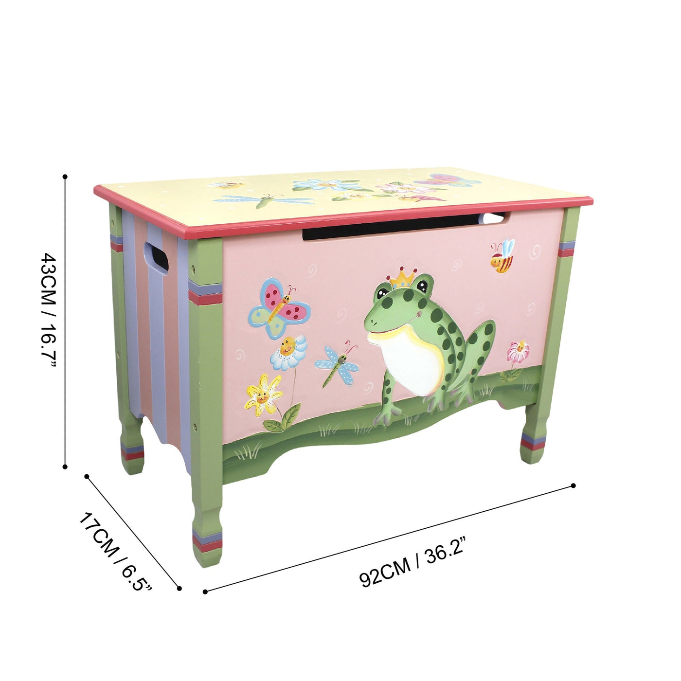 Fantasy Fields Kids Magic Garden Kids Wooden Toy Storage Chest, Multicolor