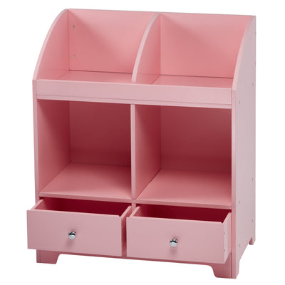 Fantasy Fields Little Princess Cindy 3 Tier Toy Cubby Storage with Drawers, Pink