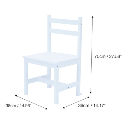 Fantasy Fields  Wooden Play Writing Desk with Storage and Chair Set, White