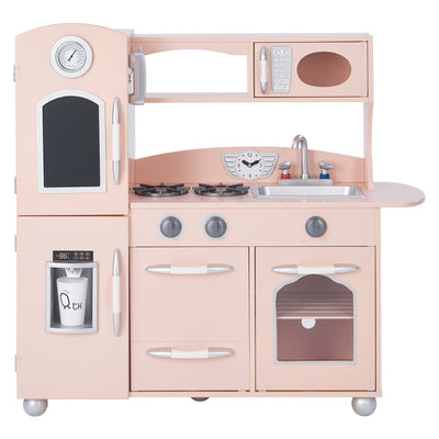 Teamson Kids Little Chef Retro Play Kitchen, Pink