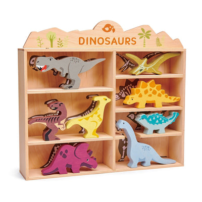 Dinosaurs - 3 of each piece in a display stand