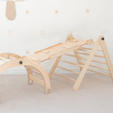 BUNDLE - Adjustable Pikler Triangle & Reversible Ramp