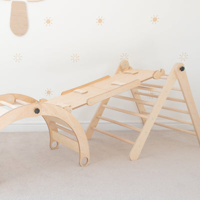 BUNDLE - Adjustable Pikler Triangle & Reversible Ramp