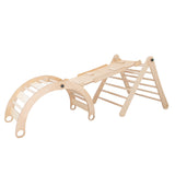 BUNDLE - Adjustable Pikler Triangle, Rocker &  Reversible Ramp