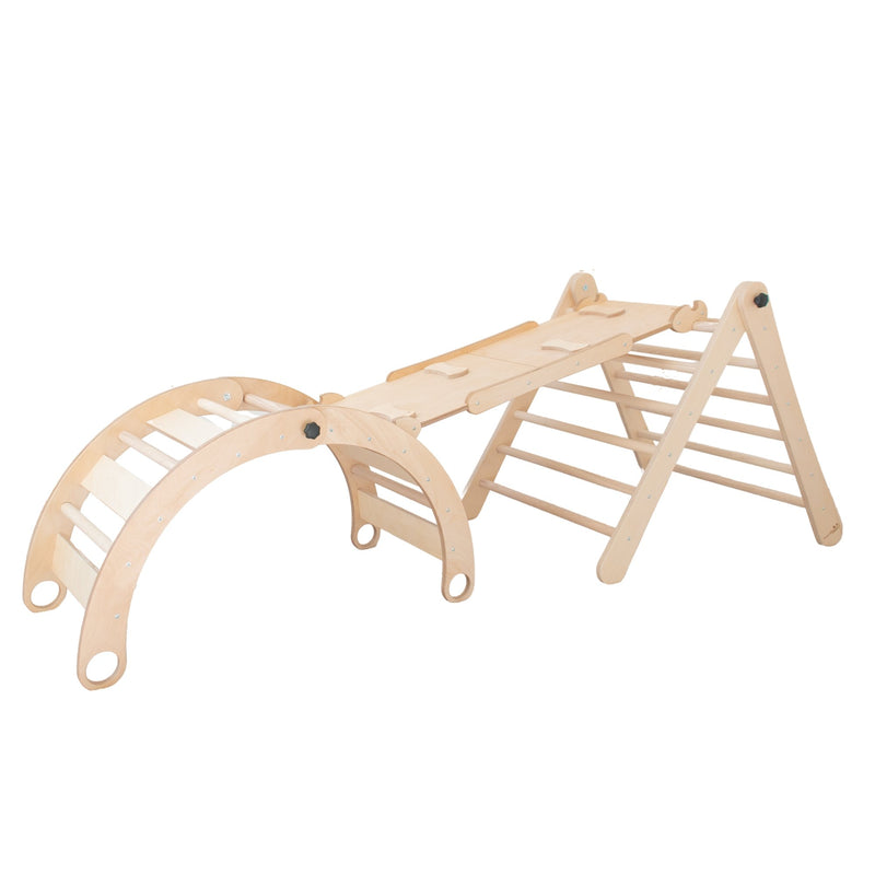 BUNDLE - Adjustable Pikler Triangle, Rocker &  Reversible Ramp