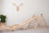 BUNDLE - Adjustable Pikler Triangle, Rocker &  Reversible Ramp