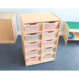 Cubby Mobile Tray Storage Cabinet