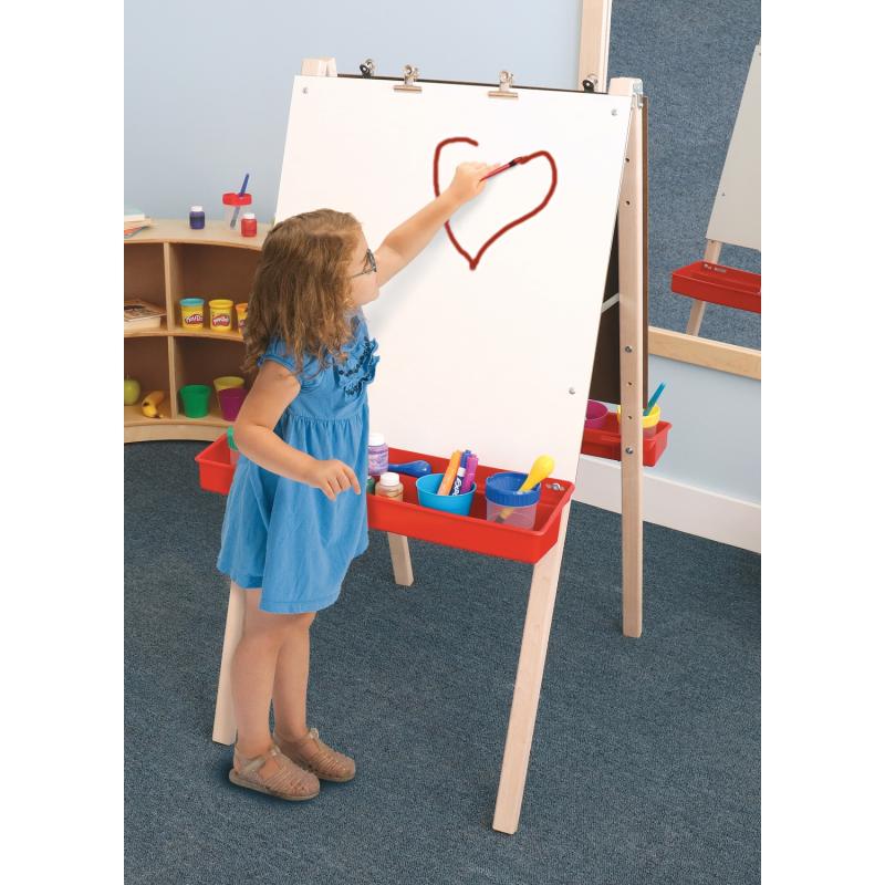 Adjustable Double Easel With Dry Erase Panels