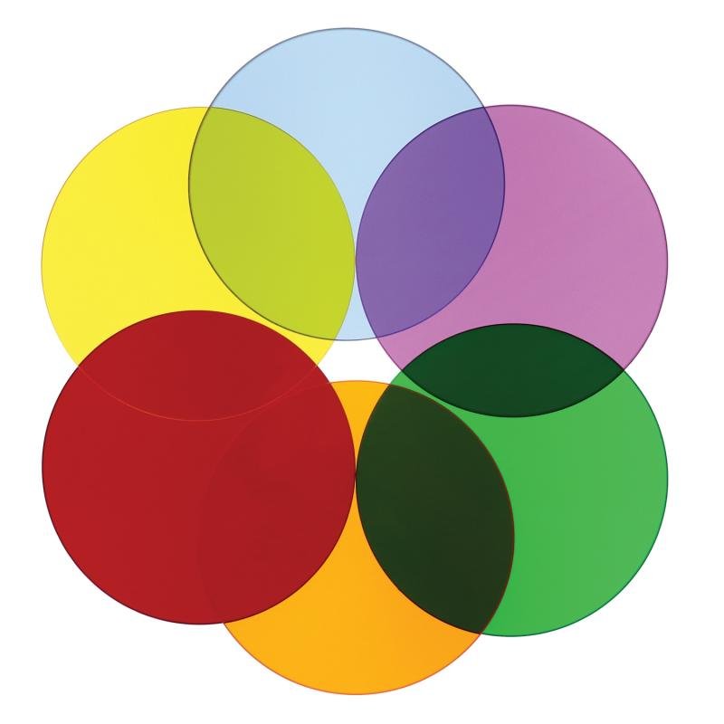 Color Wheel Shapes - Set Of Six
