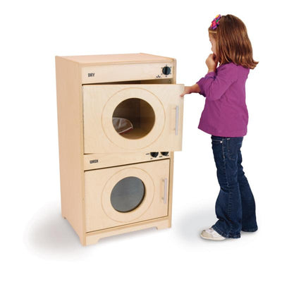 Contemporary Pretend Play Washer and Dryer: Natural